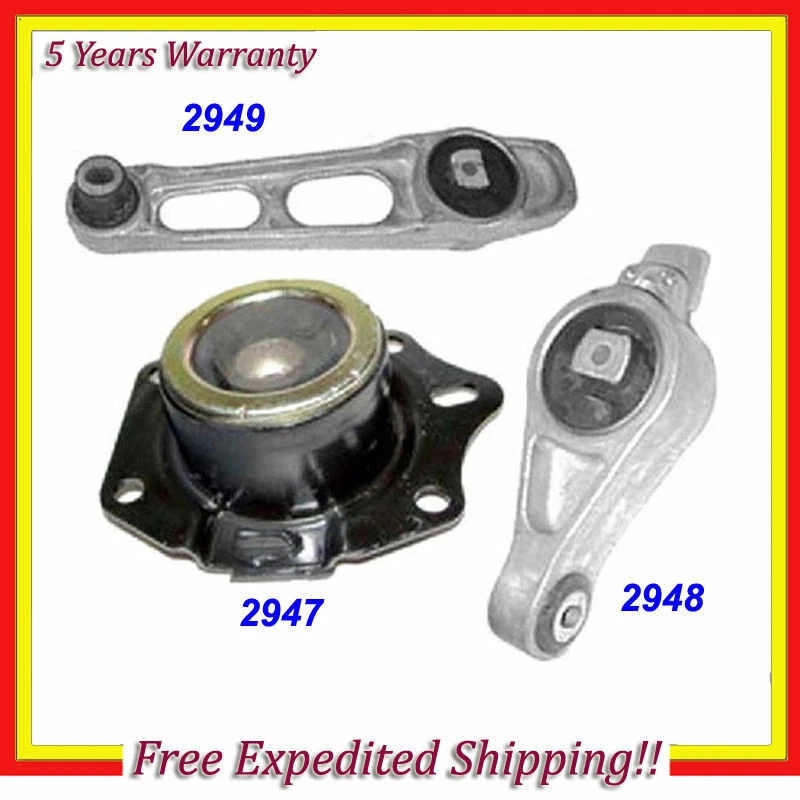 For 2002-2005 Dodge Neon 2.0L Engine Motor Mount Set 3PCS for Auto Trans. M131 - Image 1 of 4