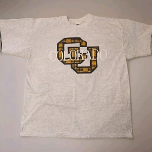 Colorado University CU Tartan Logo T-shirt Size XXL - Picture 1 of 10