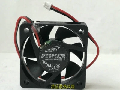 1pcs  ADDA AG04012LX107100 DC12V 0.07A 40*10MM 4CM Silent Fan 2pin - Image 1 of 3
