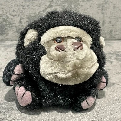Винтаж 1997 Swibco Puffkins Max the Gorilla Мягкое Плюшевое Животное 4" Высота - Изображение 1 из 4