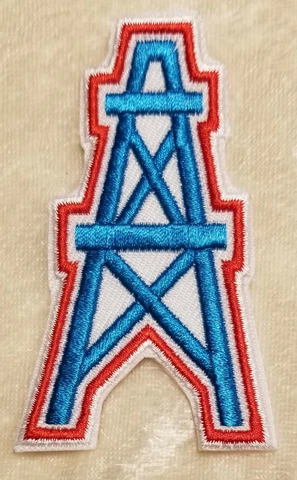 Houston Oilers Retro 3" Iron On Embroidered Patch ~USA Seller ~FREE Ship! Cover