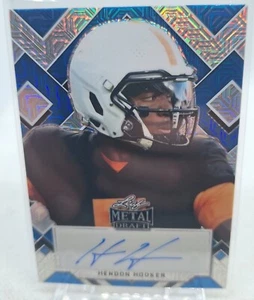 2022 Leaf Metal Draft Hendon Hooker Blue Mojo Auto #9/15 No.PA-HH2 - Picture 1 of 3