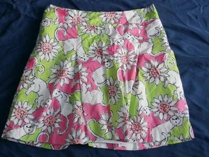 Gonna Lilly Pulitzer bambina TG 14 francese leone fritto sole bianco verde rosa kicky - Foto 1 di 5