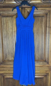 Edme and Esyllte Anthropologie Womens Dress Size 0 Blue Resort Milkmaid - Picture 1 of 12