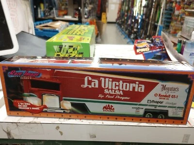 ERTL La Salsa Victoria Racing  1:64 Scale Die Cast Freightliner  Tractor Trailer - Image 1 of 4