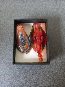 LOT 2 PENDENTIFS VERRE MURANO - Imagen 1 de 11