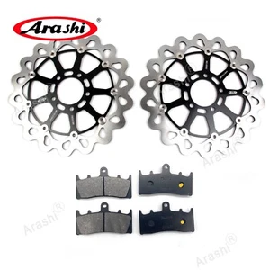 Front Brake Rotor + Brake Pads Fit Suzuki GSXR750 1996-1999 GSXR1000 2001 2002 - Picture 1 of 10