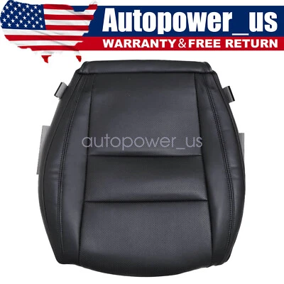 Cubierta de asiento de cuero perforado inferior para conductor Dodge Durango 2011-2018 negra Foto 1 de 4