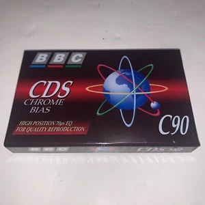 BBC CDS C90 90 MINUTES TYPE 2 II CHROME BLANK AUDIO CASSETTE TAPE - Picture 1 of 2
