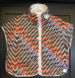 Free People Movement Chill Out Packable Puffer Poncho Scarf Vest Women One Size - Picture 1 of 4