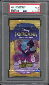 2024 Lorcana Into the Inklands Jafar Sealed Foil Pack PSA 9 MINT Rare EN1 - Picture 1 of 2