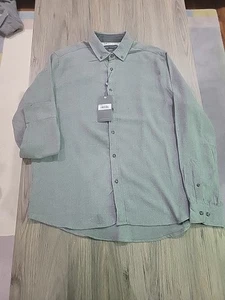 Report Collection Men’s Soft Touch Flannel Shirt Lt. Gray Size Large NWT - Picture 1 of 6