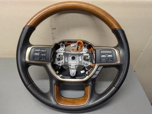 2019-2022 RAM 2500 3500 LONGHORN LEATHER HEATED STEERING WHEEL - Picture 1 of 17
