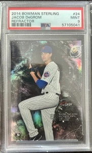 2014 Bowman Sterling Refractor /199 Jacob Degrom RC #24 PSA 9 Mint Rookie REF - Picture 1 of 2