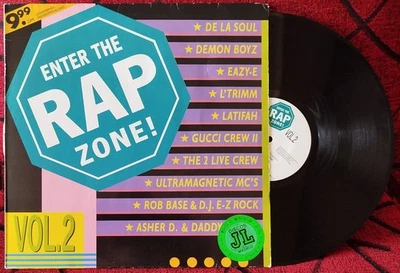 ENTER THE RAP ZONE! VOL. 2 LP DE LA SOUL Rob Base & DJ E-Z Rock EAZY-E L'Trimm - Image 1 of 4
