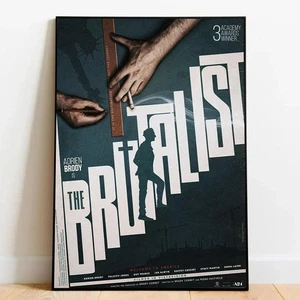 The Brutalist Movie Poster Adrien Brody Film Wall Art Print No Frame - Picture 1 of 2