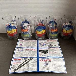 GAFAS DIETÉTICAS PEPSI "YOU GOT THE RIGHT ONE BABY, UH HUH" Juego de 4 con volante Lote - Imagen 1 de 6