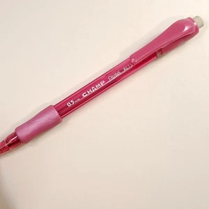 PENTEL CHAMP AL15 MECÁNICO Lápiz Rosa Transparente 0,5mm Borrador Vintage - Imagen 1 de 5