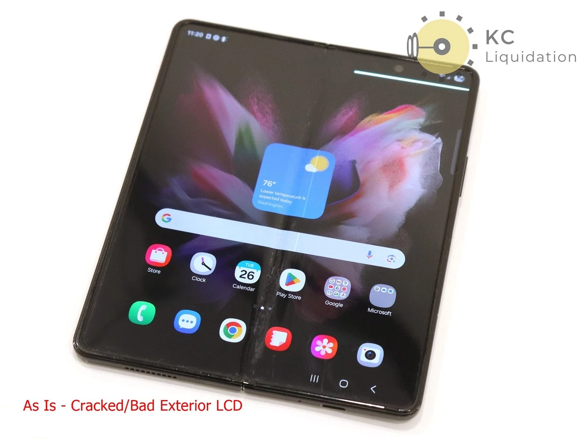 Samsung Galaxy Z Fold3 5G Black 256GB Unlocked Smartphones for