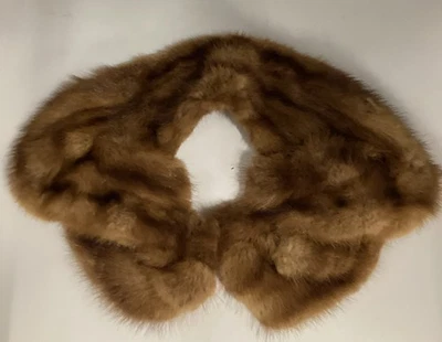 Vintage Mink Fur Collar w/ Hook & Eye Closure  - Изображение 1 из 3