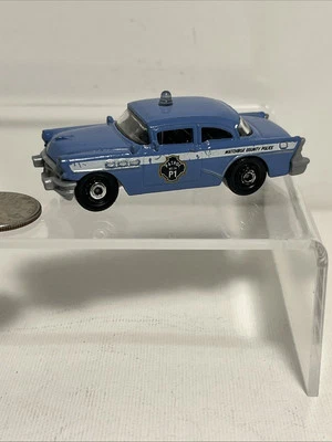 Matchbox Blue 1956 Buick Century Police Car GUC 1:72 - Image 1 of 4