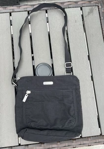Baggallini Crossbody Bag Nylon Black Travel Purse Zipper Adjustable Small - Picture 1 of 17