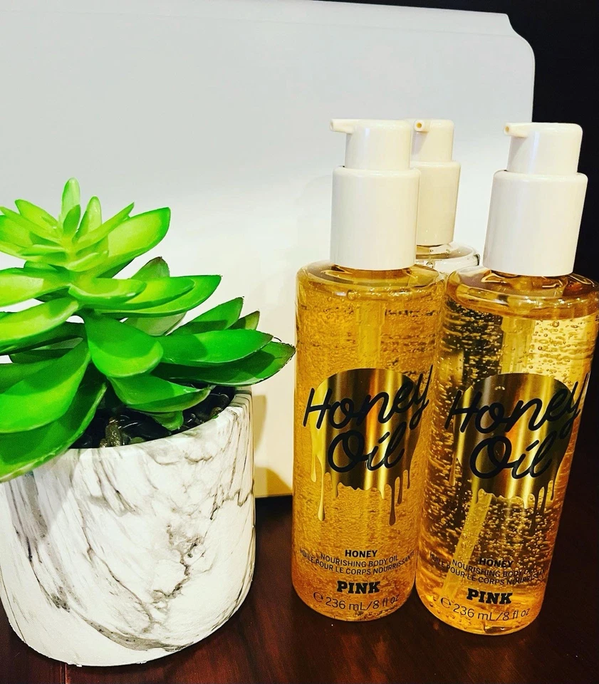 2~Victoria’s Secret PINK Honey Nourishing Body Oil with Pure Honey  ~ 8 fl.oz. - Image 1 of 1