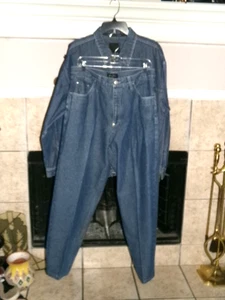 Conjunto de 2 piezas de jeans y chaqueta azules Sean John talla XL (chaqueta) 34 (pantalones) - Imagen 1 de 5