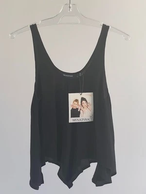 New with Tags MINKPINK Black Tank Top XS - Image 1 of 2