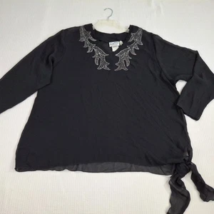 Blusa Top Vintage Lady Winn by Teddi California Talla 20 C/40 Hecha en EE. UU. - Imagen 1 de 18