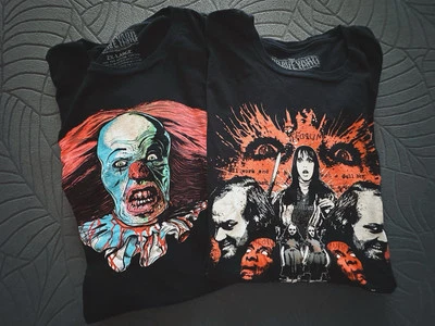 FRIGHT RAGS GRAVEYARD T-SHIRTS (LOT OF 2) - PENNYWISE & THE SHINING - 2XL (2013) - Image 1 of 4