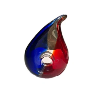 Teardrop Art Glas Briefbeschwerer/Skulptur 21cm/15cm. - Bild 1 von 5