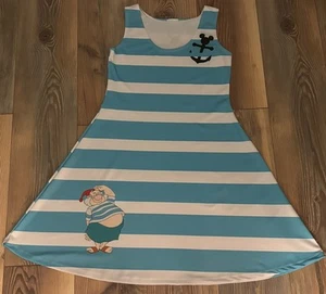 Disney World Parks Peter Pan Sailor Crocodile Hook Dress Adult Women’s Size M L - Picture 1 of 5