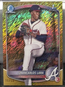 2025 Bowman Chrome Prospects Jhancarlos Lara #BCP-126 Gold Refractor /50 (RC) - Imagen 1 de 1