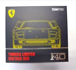 Takara Tomy Mall Original Tomica Limited Vintage Neo Tomytec Ferrari F40 Yellow - Picture 1 of 2