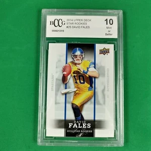 David Fales 2014 Upper Deck Star Rookies Box Set SP #25 Football Card Graded 10 - Picture 1 of 2