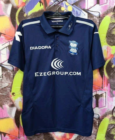 Birmingham City FC Football Shirt Soccer Jersey Polo Top Diadora Mens Size L Cover