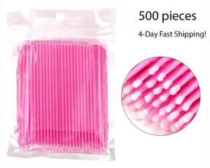 Quewel Make-Up Brush Set Cotton Swabs Mascara Wands Lip Brush Pen 500 pcs $45 - Picture 1 of 9