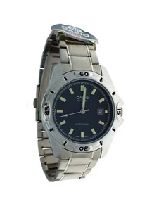 NUEVO Reloj Casio Hombre Clásico MTP-1244D-8A con ESFERA NEGRA CARA Indicador Día - Imagen 1 de 5