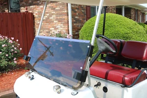 For Club Car DS 1982-2000.5 Golf Cart Tinted Folding Windshield Windscreen - Picture 1 of 14
