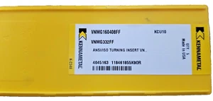 Kennametal VNMG 160408FF KCU10 Turning Inserts - Picture 1 of 2
