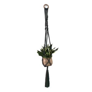 Kit creativo de macrame Make It kit colgador de plantas nudo espiral negro - Imagen 1 de 1