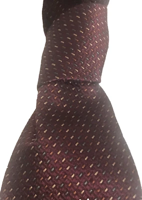 JZ Richards  Luxury Red Violet Colored Dots Silk on Diagonals Gold  Tie USA 60" - Imagem 1 de 4
