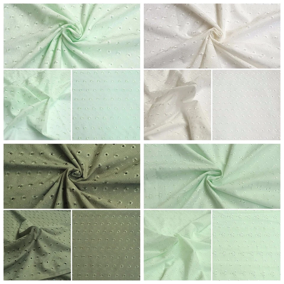 Batist Stoffe Bestickt Deko Taufe Kommunion Allover Stickerei Festlich Hochzeit - Bild 1 von 1