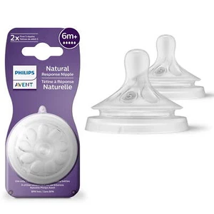 Philips Avent Natural Response Nipple Flow 5, 6M+, 2pk, SCY965/02 - Picture 1 of 3