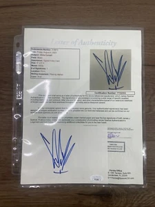 Chris Cornell of Soundgarden Autograph coa James Spence 4x6 Index Card - Picture 1 of 7