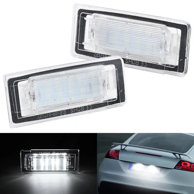 For Audi TT MK1 8N 1999-2006 LED Number Plate Light Units White 6500k Car Light - Image 1 of 4