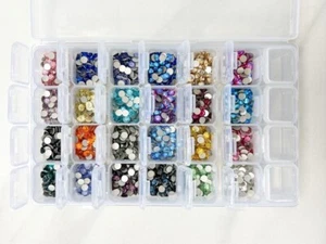 Amazing 2400pc Swarovski Flatback Crystal Kit 20SS-24 colors - Picture 1 of 5