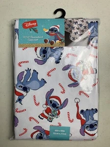 Disney Lilo & Stitch Mantel de Navidad 60”x84” Rectángulo Santa Sombrero Bastón de Caramelo - Imagen 1 de 7