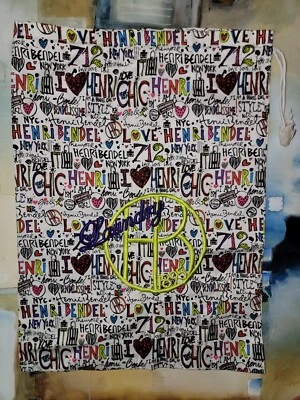 HTF VTG Henri Bendel Canvas 17X23" Laundry Travel Bag Case Organizer NWOT - Image 1 of 4